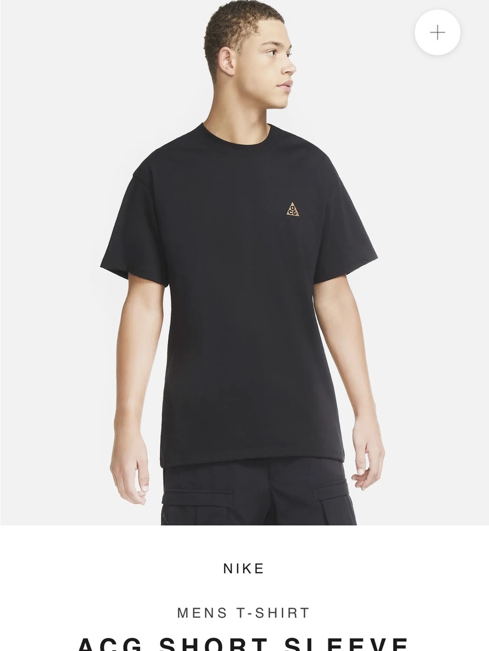 Nike Black Short Sleeve ACG Logo Tee